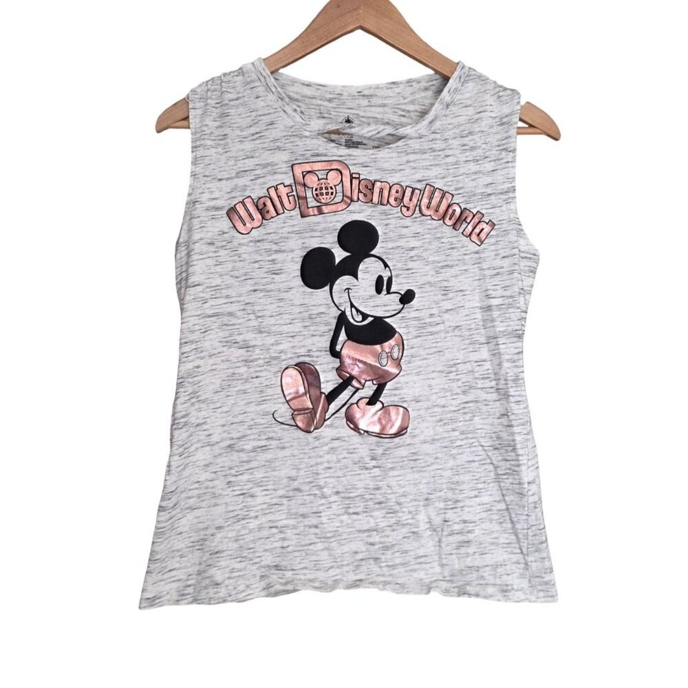 Women's - Walt Disney World Gray Mickey Mouse Tank, Size Medium - Picture 2 of 7